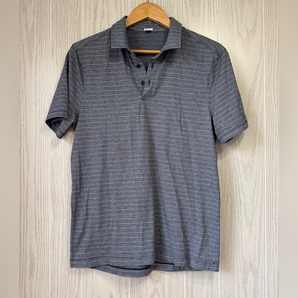 Lululemon Striped Polo Shirt Men’s Approx Size Small